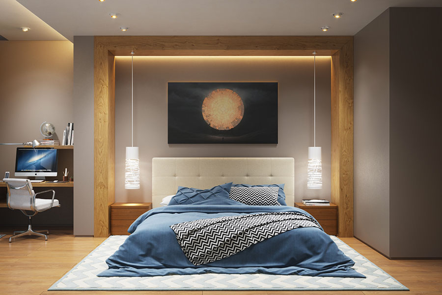 Illuminazione camera da letto: stratifica le luci